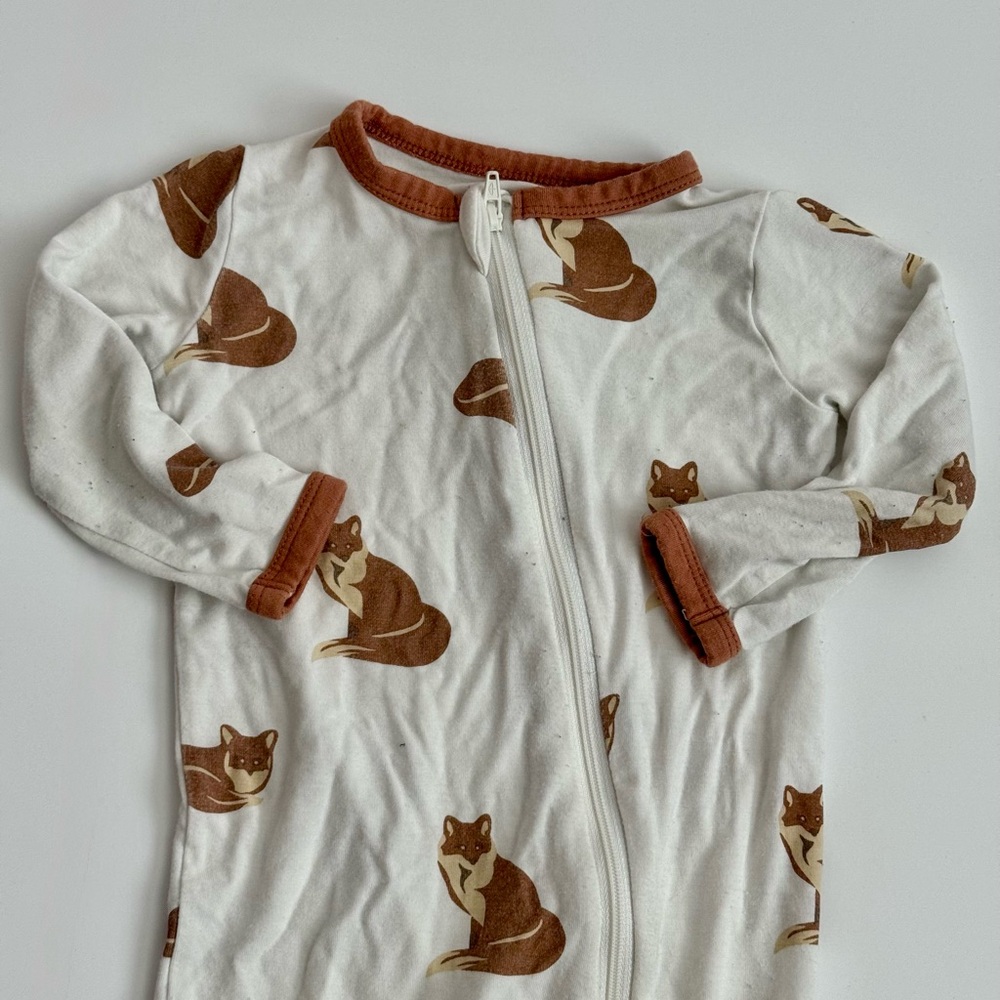 Retired Kyte Zippered Footie Sleeper Fox